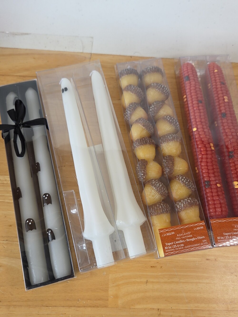 10 Inch Fall Halloween Taper Candles 4 Sets